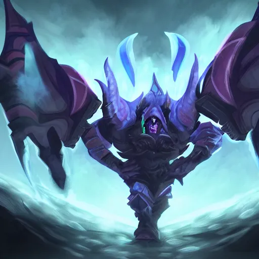 Prompt: the Underlord from DOTA2, concept art, artwork, Underlord dota2