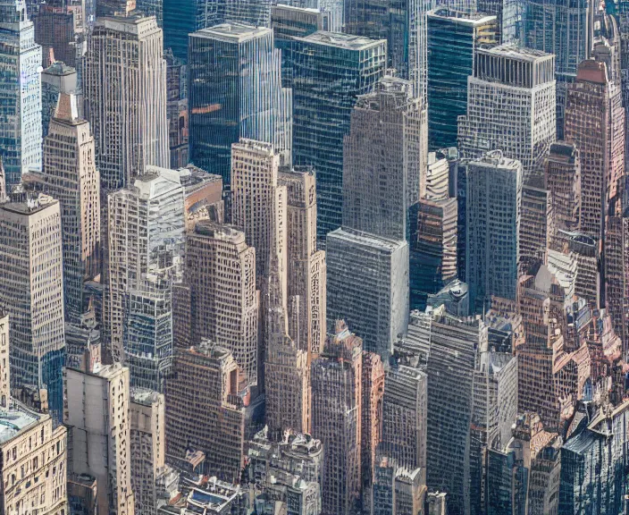 Image similar to 4 k hd, high detail photograph of lower manhattan cityscape, shot with sigma f / 4. 2, 2 5 0 mm sharp lens, wide shot, consistent, isometric view, volumetric lighting, high level texture render