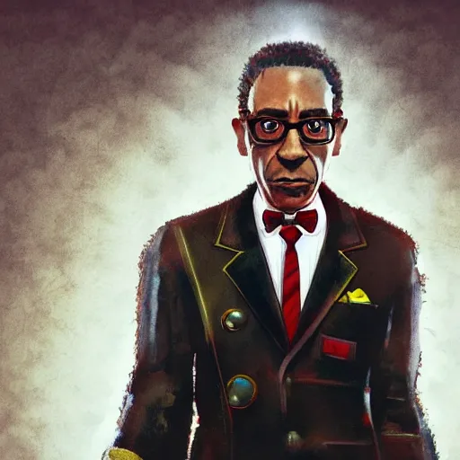 Image similar to gus fring in super mario Odyssey, artstation