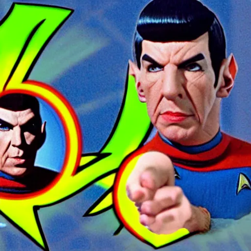 Prompt: spock and zues thumb war