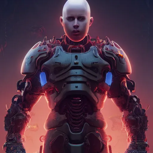 Prompt: Caillou corrupted by demonic power in doom eternal, intricate artwork by Tooth Wu and wlop and beeple. octane render, trending on artstation, greg rutkowski very coherent symmetrical artwork. cinematic, hyper realism, high detail, octane render