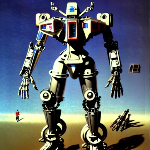 Image similar to mecha, mechanical exoskeleton wearing hardsurface armour by spider zero, frank gehry, jeff koons, bandai box art, in the style of john berkey, norman rockwell, ivan shishkin