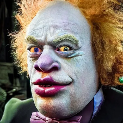 Prompt: stunning award winning hyperrealistic hdr 8 k highly detailed portrait photo of krusty the clown as a real human