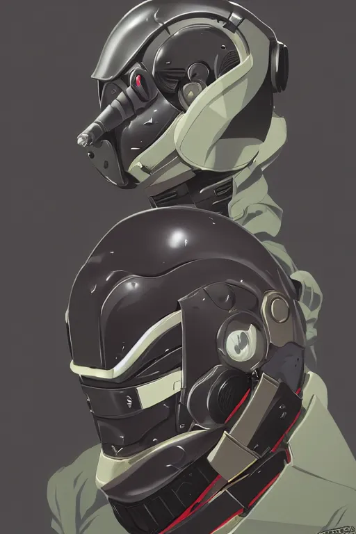 Image similar to robot ninja mask helmet metal gear solid training suit swat commando, aesthetic octane render, 8 k hd resolution, by ilya kuvshinov and cushart krentz and gilleard james, by carl warner and jim woodring, trending on artstation : 1. 5, sweet joy harmony color scheme