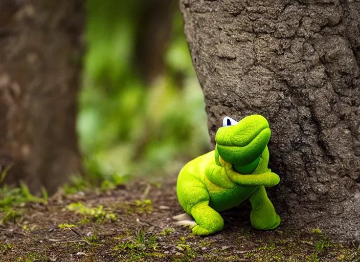 Image similar to national geographic wildlife photo of real life yoshi yoshi in real life in the wild, 8 k, 8 5 mm f 5. 6