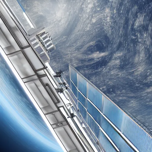 Prompt: the space elevator, cosmos exploration, realistic photo, 4 k, architecture, autocad, visualisation