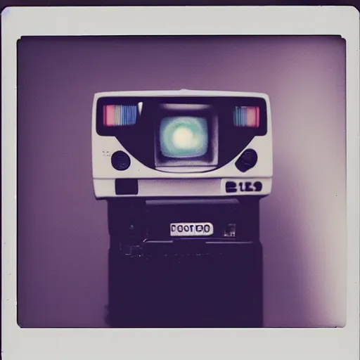 Image similar to glitch, polaroid