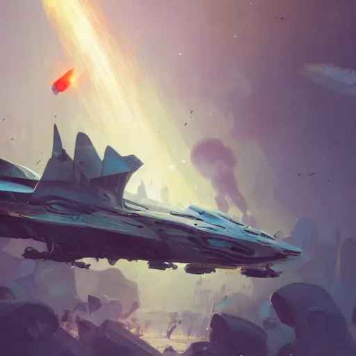 Prompt: a beautiful battle spaceship sticking in the ground, the spaceship is on fire, smoke, crash, accident, lightning, angry, kinetic, john sargent, adolphe bouguereaum, peter deligdisch, jama jurabaev, sachin teng, sergey kolesov, ruan jia, trending on artstation, highly detailed oil painting,