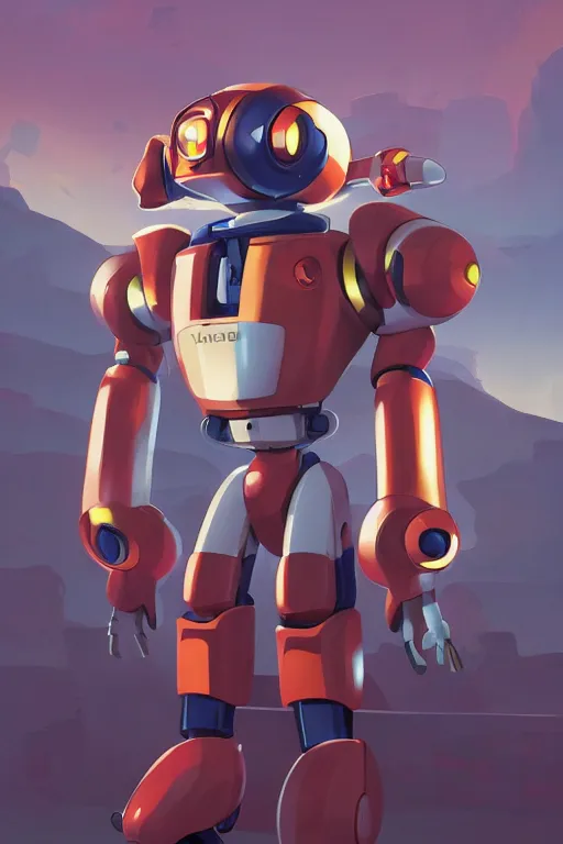 Image similar to metabots medabots medarotto medarot robot minimalist comics, behance hd by jesper ejsing, by rhads, makoto shinkai and lois van baarle, ilya kuvshinov, rossdraws global illumination ray tracing hdr radiating a glowing aura