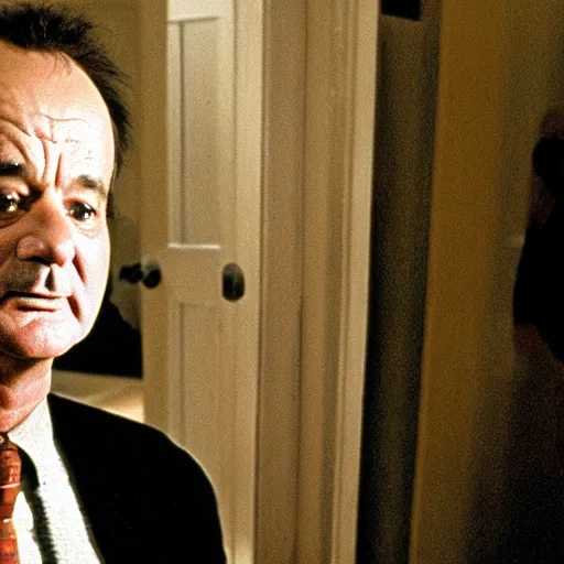 Image similar to bill murray in the shining, movie still, promotional shot