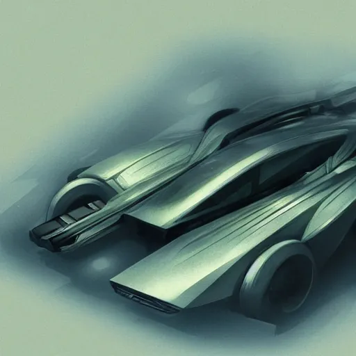 Prompt: Police Spinner, Blade Runner Car, concept art, 2049, illustration by George Hull Design, 8k
