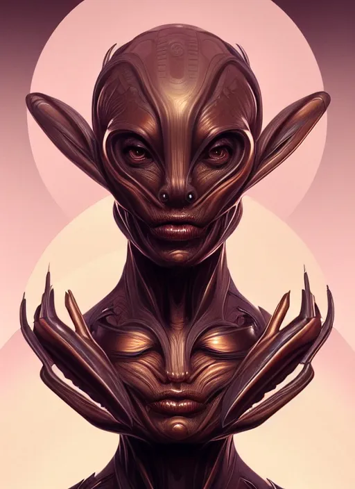 Prompt: symmetry!! portrait of grotesque alien, sci - fi, intricate, elegant, highly detailed, digital painting, artstation, concept art, smooth, sharp focus, illustration, art by artgerm and greg rutkowski and alphonse mucha, 8 k