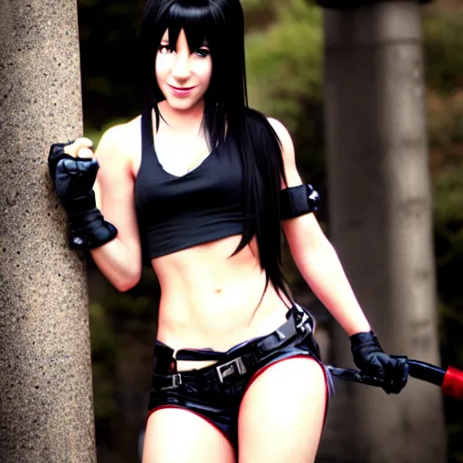 Image similar to tifa lockhart by mingchen shen