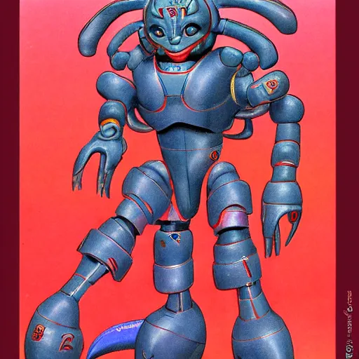 Image similar to custom robo rahu in the style of wayne barlowe