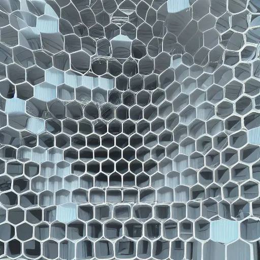 Image similar to molten honeycomb structure, octane render, unreal engine, 8 k,