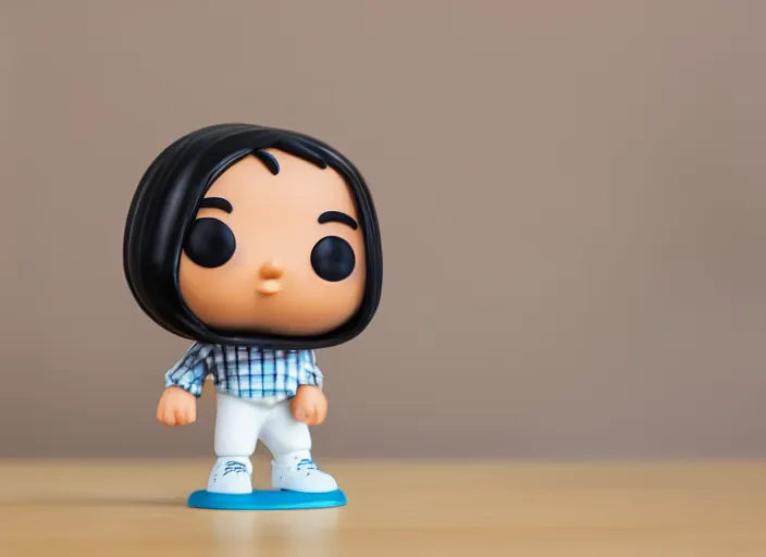 Image similar to !dream product still of a turd funko pop with box, 85mm f1.8