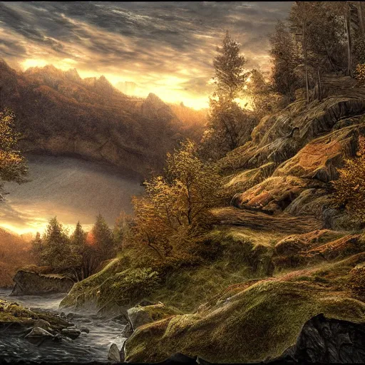 Image similar to landscape, hdr, hyper detailed