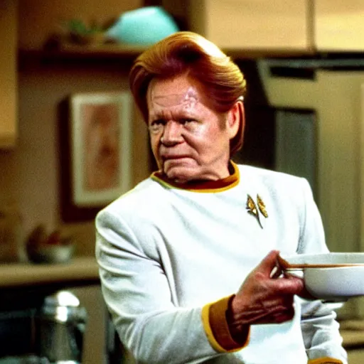 Neelix from Star Trek Voyager, cooking the worst soup | Stable Diffusion