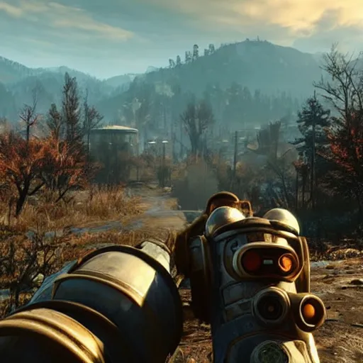 Image similar to farout indie game version of fallout 7 6, real gameplay footage leaked, realistic, hdr, clear image,