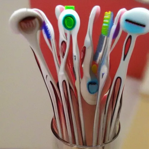 Prompt: surprised toothbrush