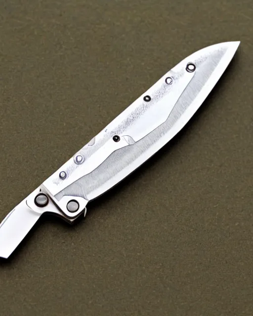 Image similar to A folding knife, highly detailed