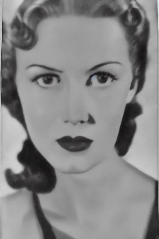 Prompt: realistic photo of a beautiful woman in the 1 9 4 0 s, highly detailed, portrait, film noir,