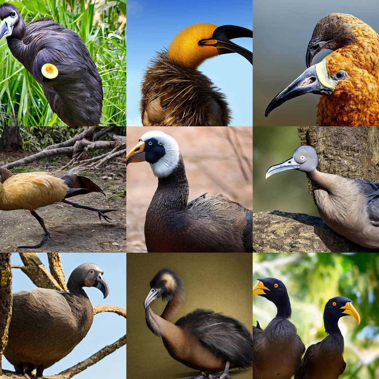 Prompt: dodo bird in natural habitat, 4k, realistic
