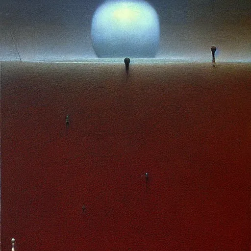 Image similar to video game console, painting by zdzisław beksinski