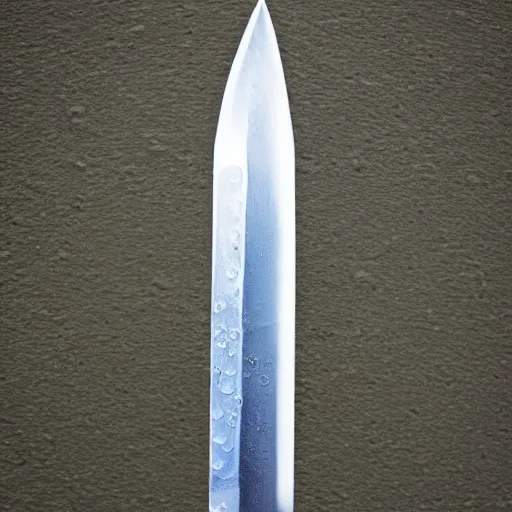 Image similar to a sword with its blade made of water