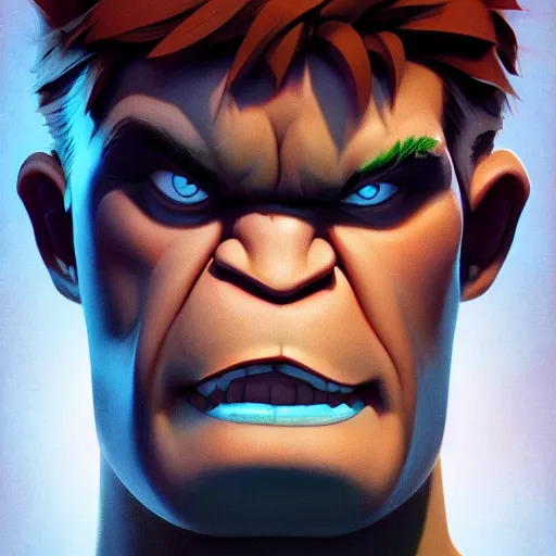 Image similar to face icon stylized minimalist the hulk, loftis, cory behance hd by jesper ejsing, by rhads, makoto shinkai and lois van baarle, ilya kuvshinov, rossdraws global illumination