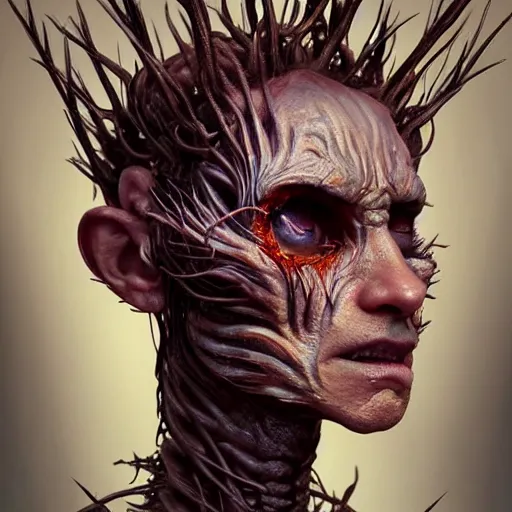 Image similar to Perfectly-centered portrait-photograph of a living pitchfork-creature , lifelike, super highly detailed, professional digital painting, artstation, concept art, smooth, sharp focus, extreme illustration, Unreal Engine 5, Photorealism, HD quality, 8k resolution, cinema 4d, 3D, beautiful, cinematic, art by artgerm and greg rutkowski and alphonse mucha and loish and WLOP