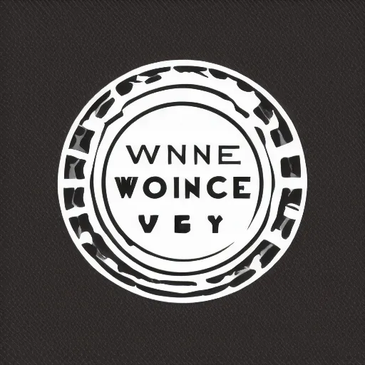 Image similar to a vector logo of a wine business, illustrator