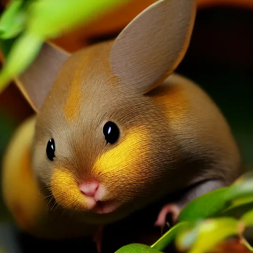 Prompt: national geographic professional photo of raichu, award winning