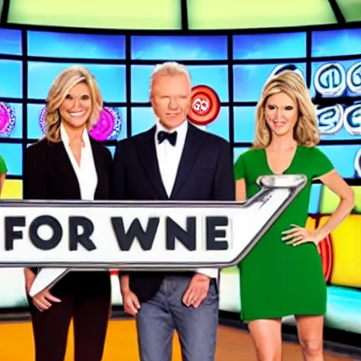 Image similar to broadcast still of wheel of fortune board with 4 empty spaces