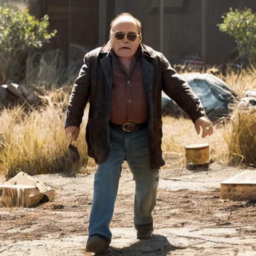 Image similar to danny devito as logan in the movie logan