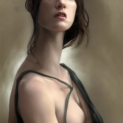 Prompt: Rachel Connor from models.com FORD Robert Black agency, physically accurate, moody dynamic lighting, very very intricate, very very elegant, highly detailed, digital painting, artstation, HR GIGER, Hieronymus Bosch, Francis Bacon, concept art, smooth, very beautiful, sharp focus, illustration, art by artgerm and greg rutkowski and alphonse mucha