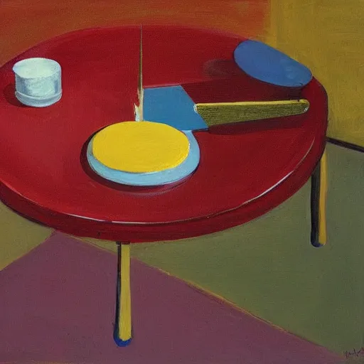 Image similar to The Queen\'s Table by Wayne Thiebaud