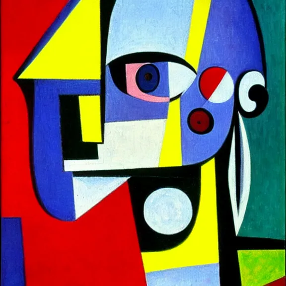 cubist painting of a robot by Pablo Picasso, clean | Stable Diffusion ...