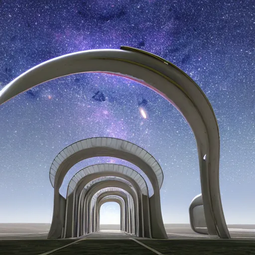 Image similar to interstellar gateway, vray