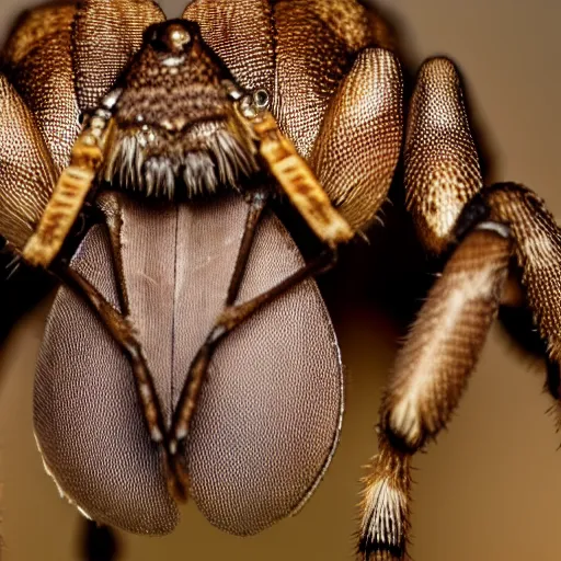 Prompt: camel spider close - up, nature photography, ultrarealistic, intricate details, 8 k.