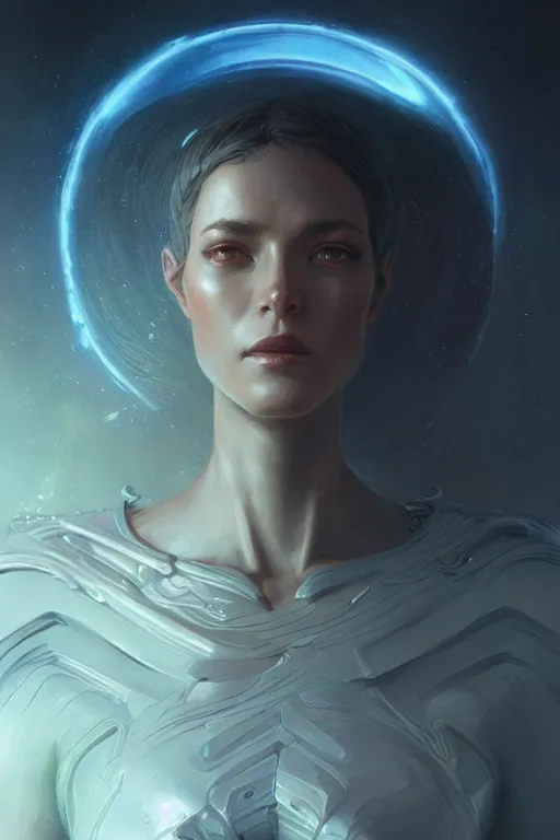 Image similar to goddess of the aliens, highly detailed, digital painting, artstation, concept art, smooth, sharp focus, illustration, unreal engine 5, 8 k, art by artgerm and greg rutkowski and edgar maxence