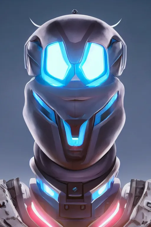 Image similar to epic mask helmet robot ninja portrait stylized as fornite style game design fanart by concept artist gervasio canda, behance hd by jesper ejsing, by rhads, makoto shinkai and lois van baarle, ilya kuvshinov, rossdraws global illumination radiating a glowing aura global illumination ray tracing hdr render in unreal engine 5