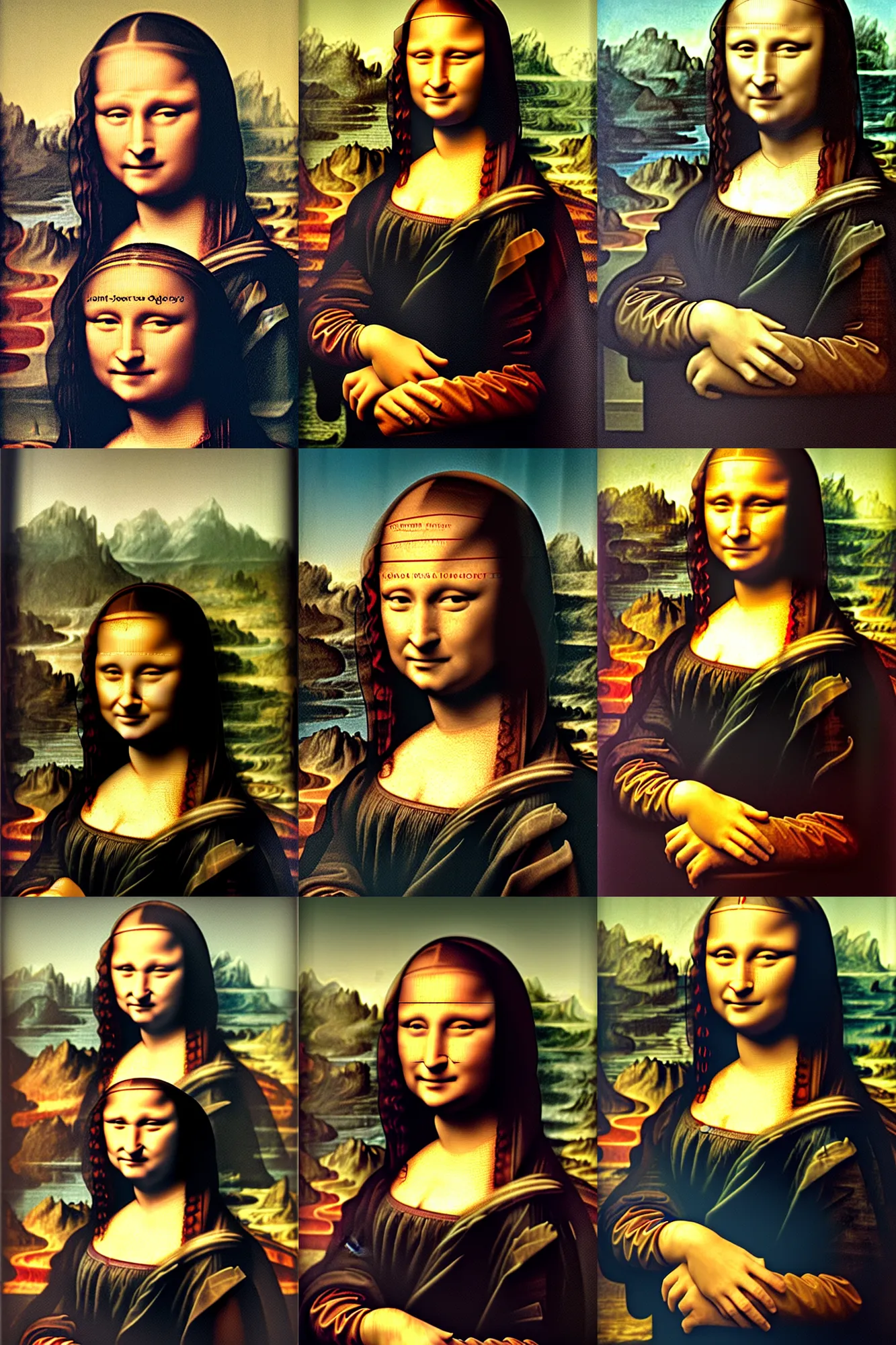 Image similar to Jason Statham as Mona Lisa