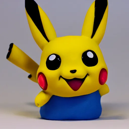 Image similar to clay model of Pikachu