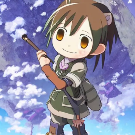 Image similar to Natsuki Subaru in Made in Abyss