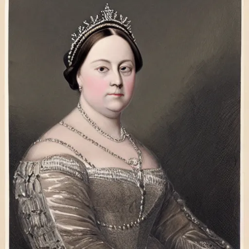 Image similar to portrait of young queen victoria