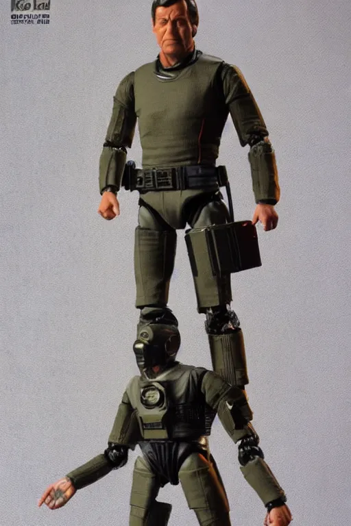 Image similar to 8 k high definition, 1 9 8 0 kenner style action figure, full body, highly detailed, science fiction, photorealistic