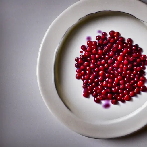 Image similar to a man eats currants with sugar in a plate in the kitchen, hyper realistic, hyper detailed, cfg _ scale 3