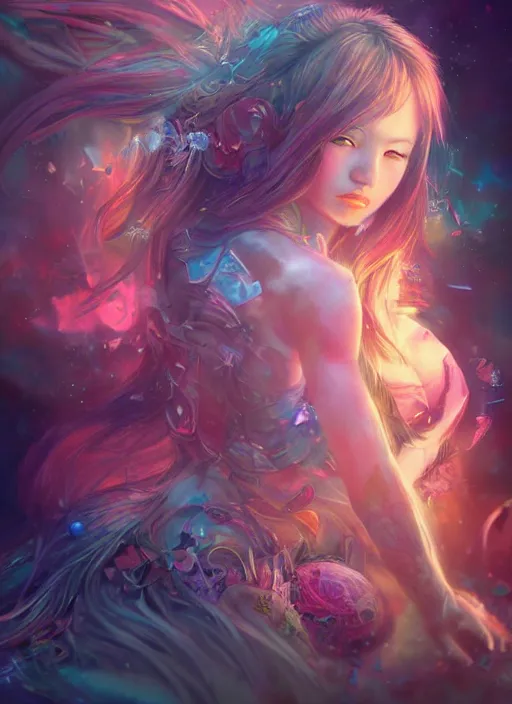 Image similar to dreamscape, female, ross tran!!!, vivid colors, anatomical, highly detailed sculpture, intricate detailed, ommatidia, 8 k, cinematic atmosphere, post - processing