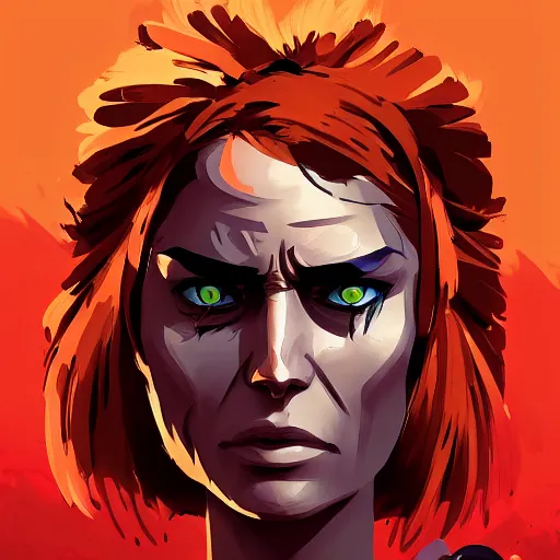 Image similar to face icon stylized minimalist mad max : fury road, loftis, cory behance hd by jesper ejsing, by rhads, makoto shinkai and lois van baarle, ilya kuvshinov, rossdraws global illumination